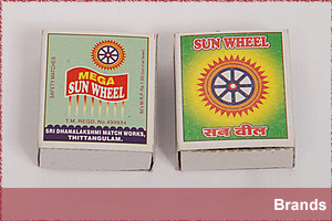 Sun Wheel Brand - Kavitha Match Industries India