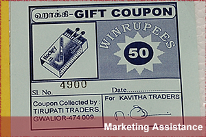 Gift Coupon, Kavitha Match Industries Kovilpatti India